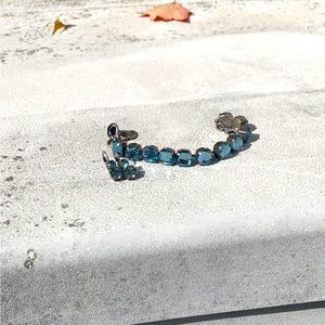 Marianna earring and bracelet set ..light blue